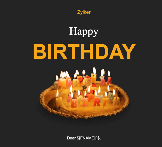 Zoho Campaigns automated trigger email sent on a contact milestone without manual work