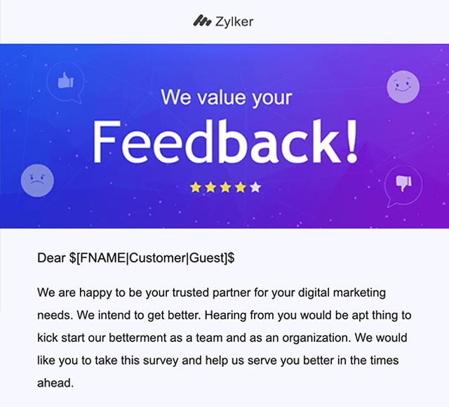 Zoho Campaigns screen showing an email nurture campaign with engagement tracking
