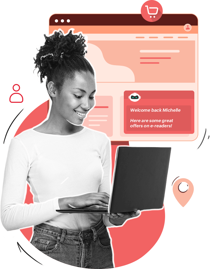Zoho SalesIQ live view identifying and capturing a website visitor as a lead